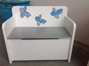 opbergbankje vliegtuig